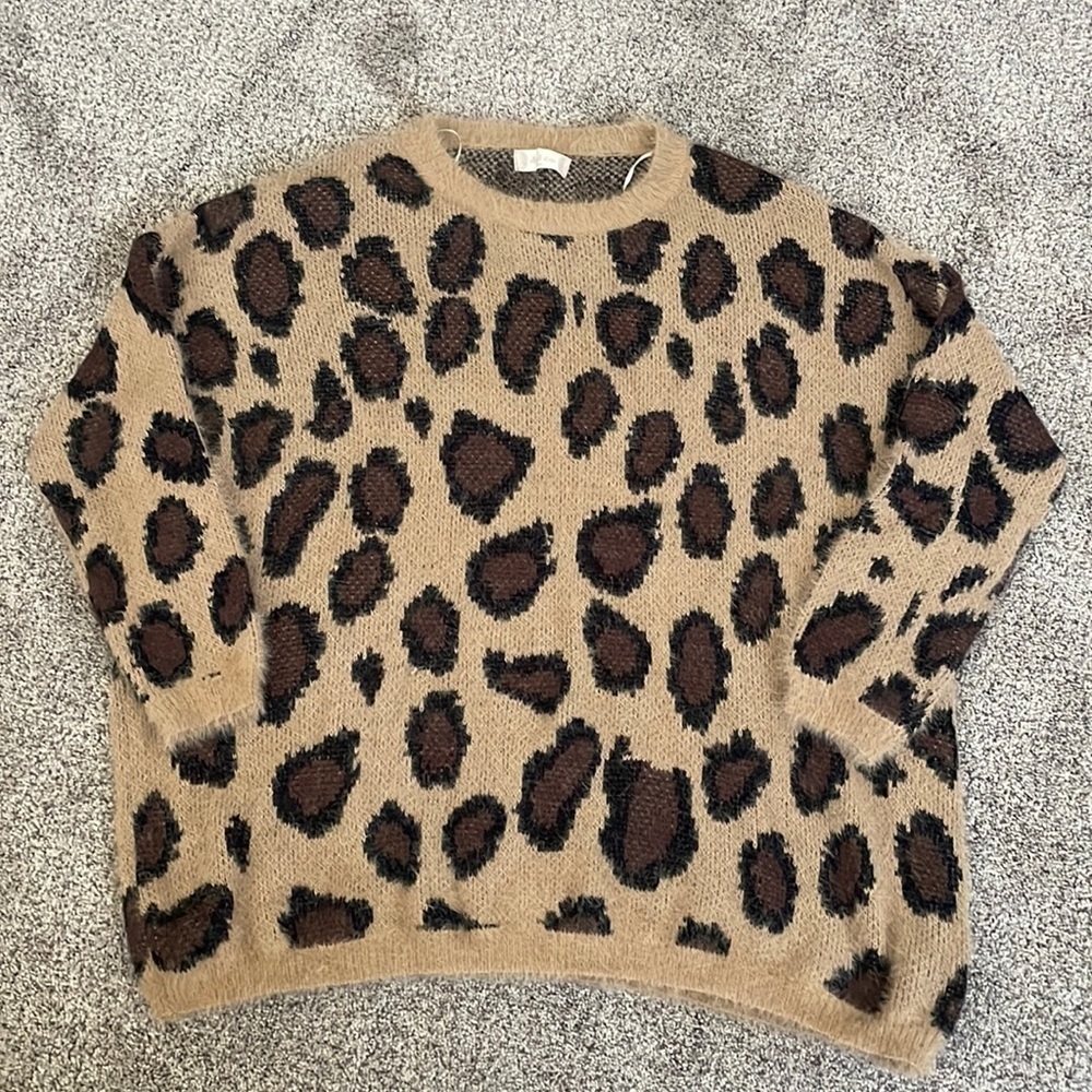 Altea’d state leopard print sweater m/l